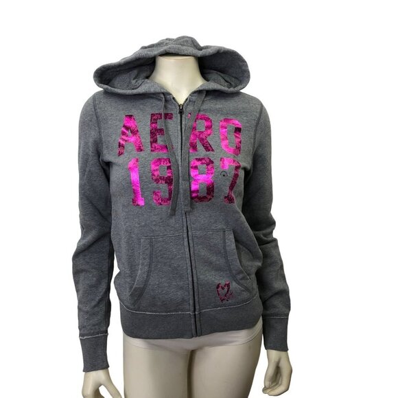 AEROPOSTALE FULL ZIP HOODIE XS NEW‎ WITH TAG - Picture 1 of 8